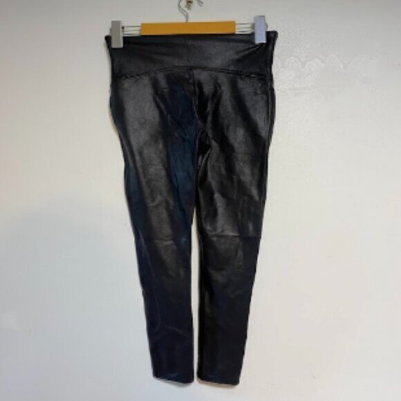 SPANX Faux Leather Leggings – Black – Size M - Picture 5 of 11